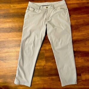 Lululemon mens ABC slim fit 5 pocket Raw Linen 33x29